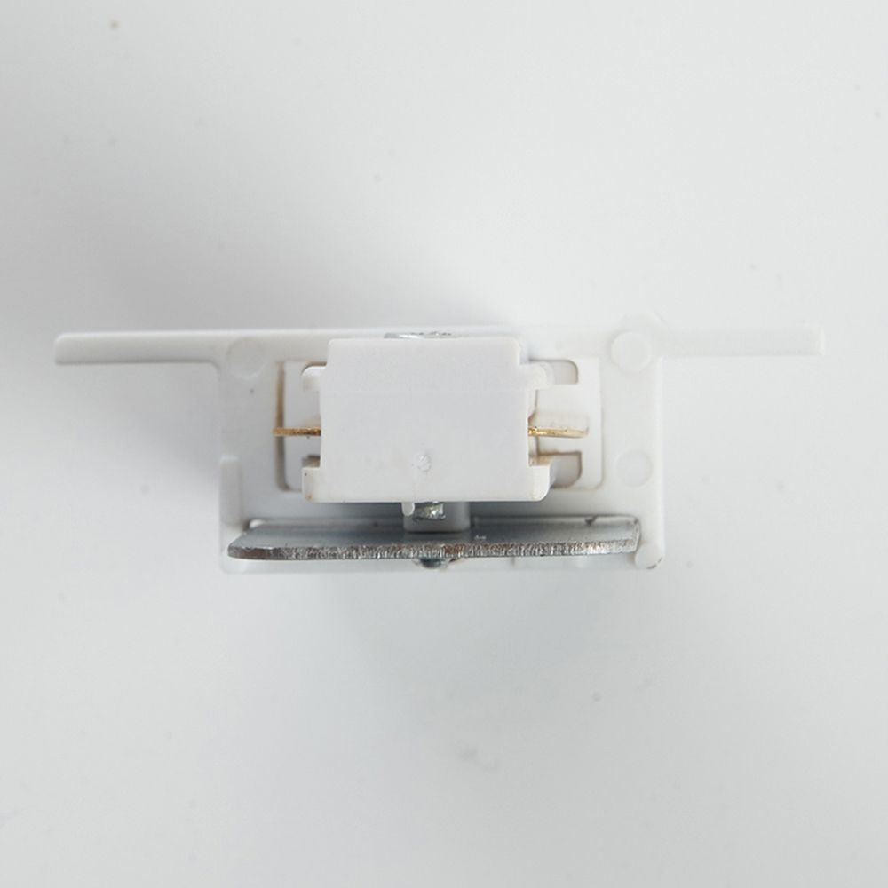 Коннектор прямой однофазный для встраиваемого шинопровода, белый, LD1004
