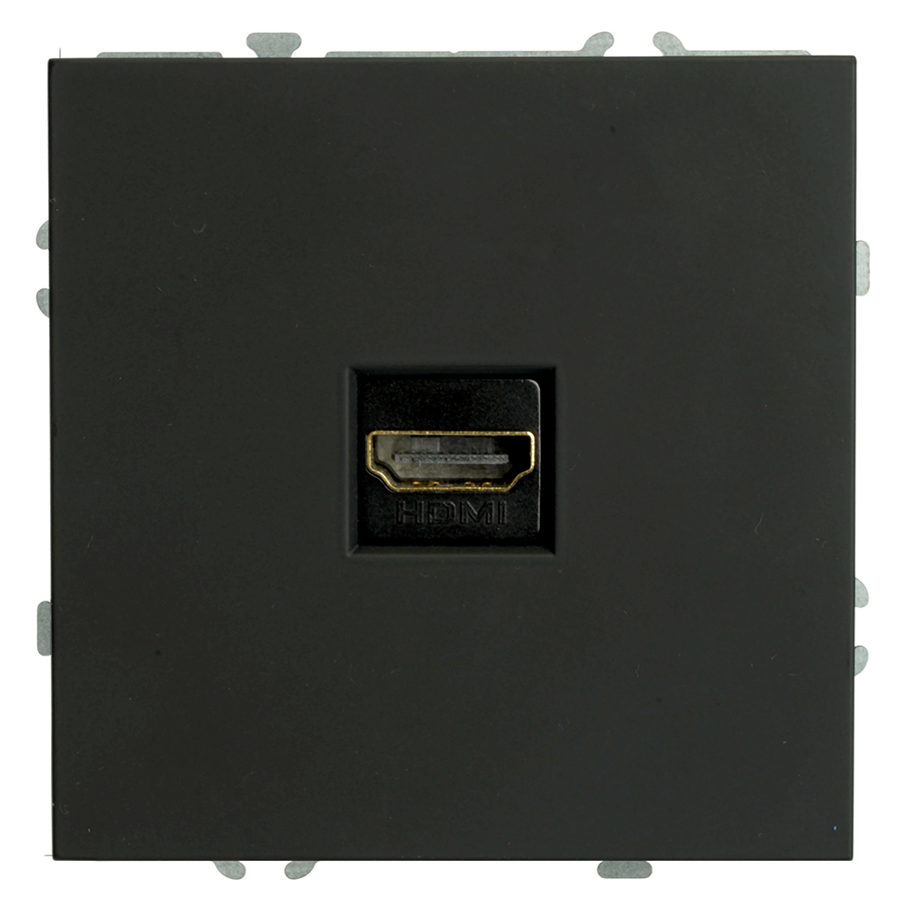 Розетка HDMI 2.0 Type A (механизм), серия Эмили, STEKKER, RST00-5118-05, черный уголь, soft touch Розетка HDMI 2.0 Type A (механизм), серия Эмили, STEKKER, RST00-5118-05, черный уголь, soft touch