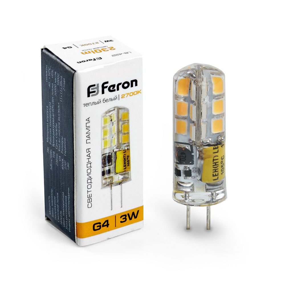 Лампа светодиодная LB-422 G4 3W Feron 25531 25531