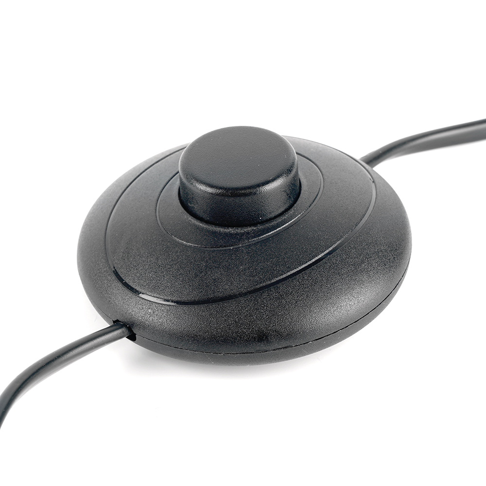 Сетевой шнур (с ножным выключателем) черный, DM106 от компании Ферон