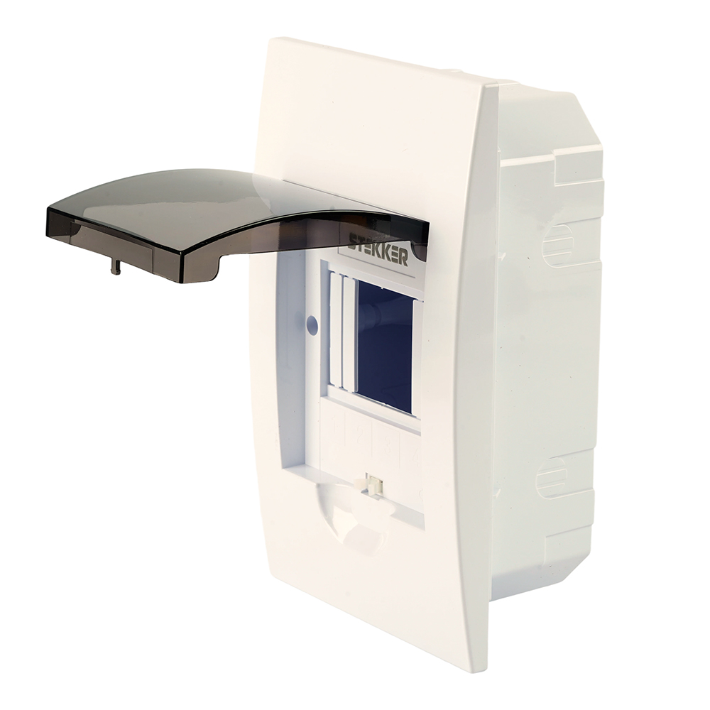 Бокс встраиваемый STEKKER EBX50-4/04-50 4 модуля, пластик, серия ArcaLight