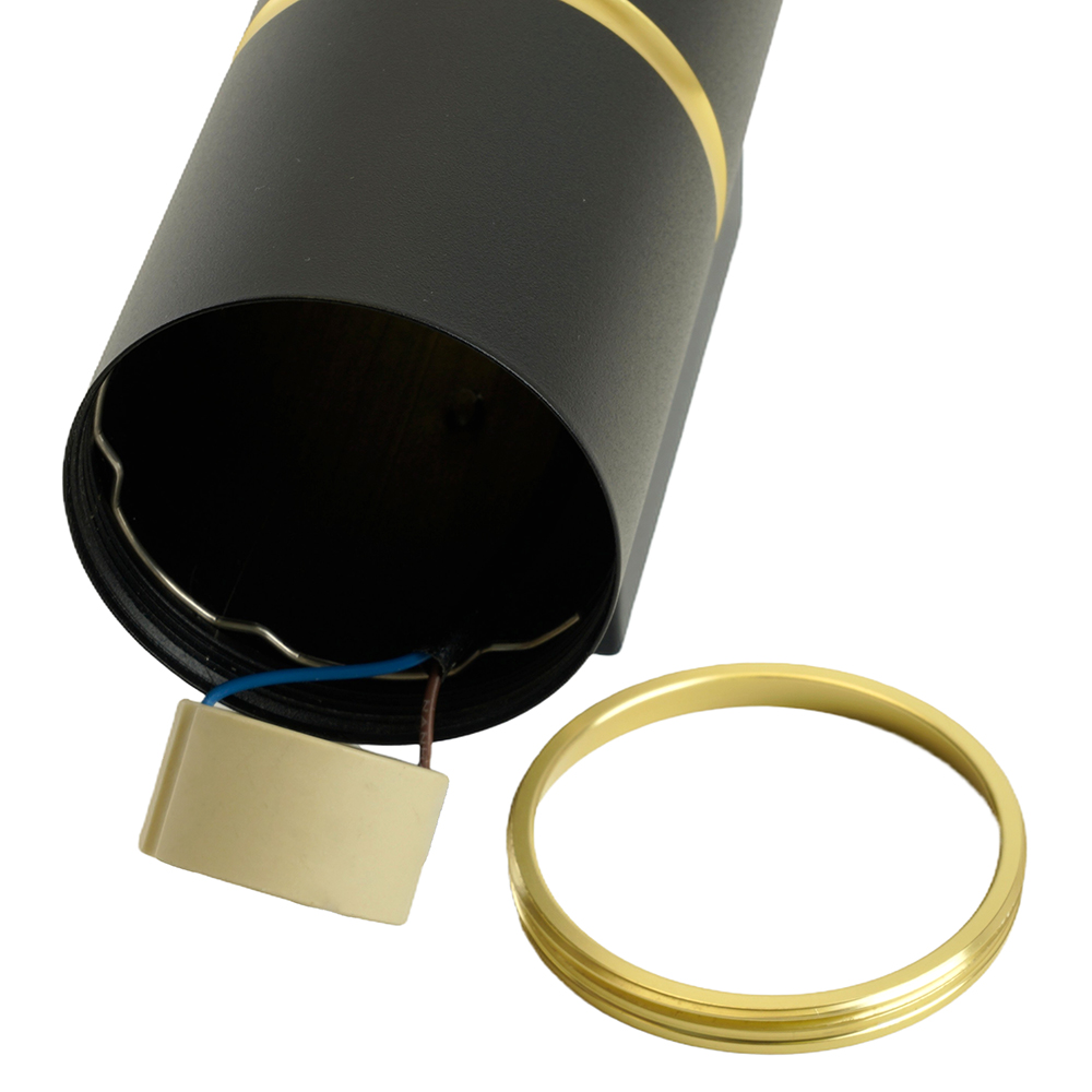 Светильник  настенный Feron ML1860 ZEN MR16 35W, 230V, 2*GU10, черный, золото IP20