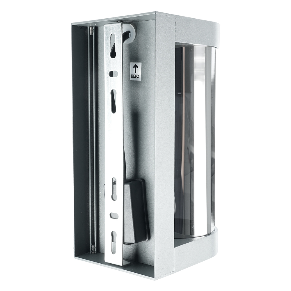 Светильник садово-парковый Feron DH1901, на стену, E27 230V, серый/зеркальный