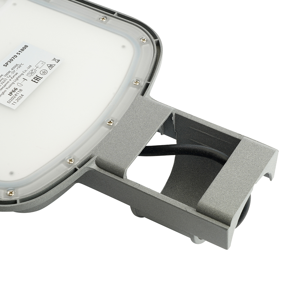 Светодиодный уличный консольный светильник Feron SP3070 100W 4000K AC90-300V, серый