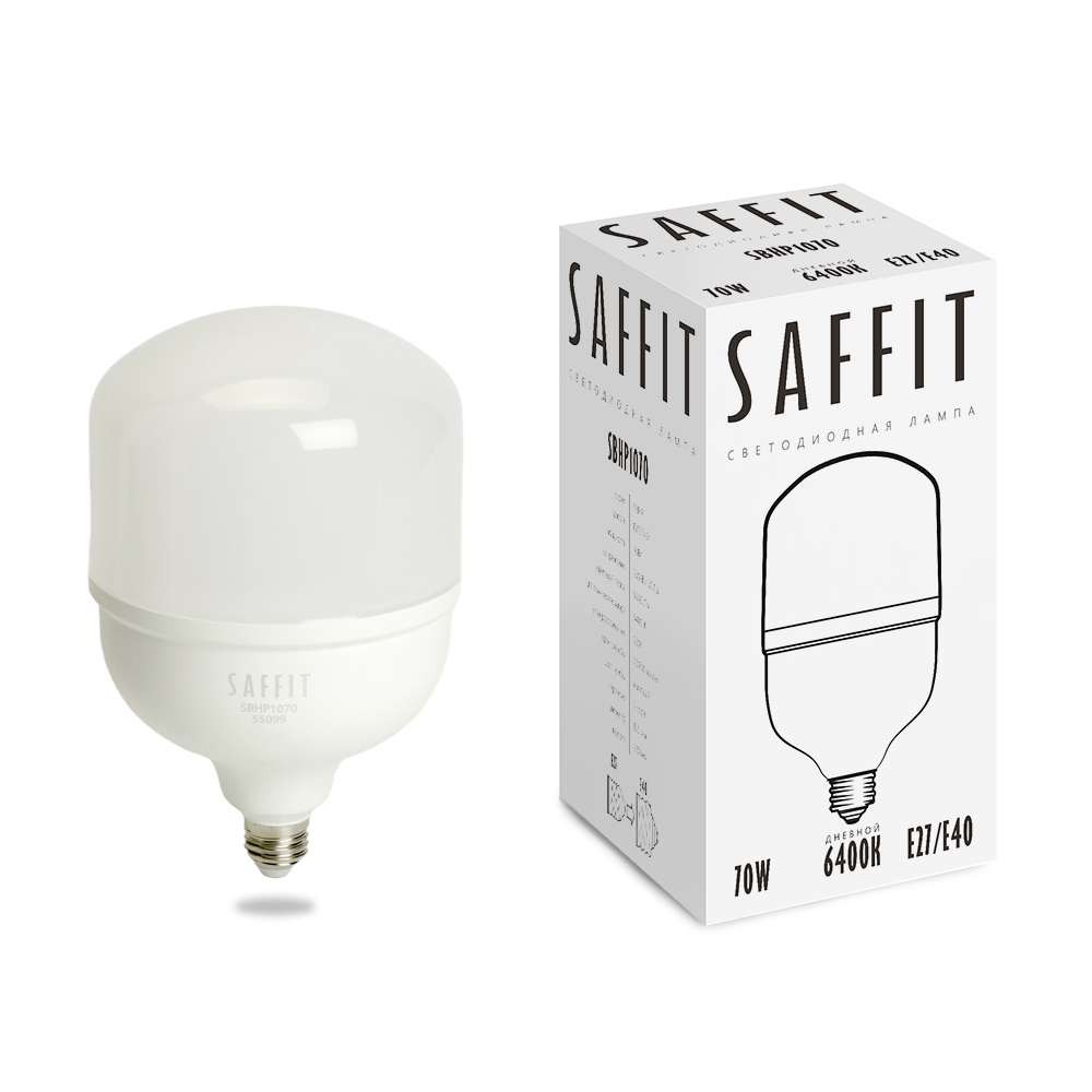 Лампа светодиодная SAFFIT SBHP1070 E27-E40 70W 230V 6400K