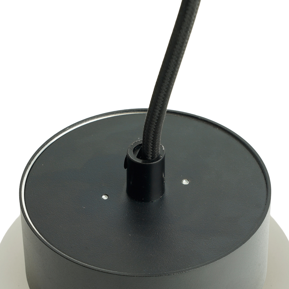 Светильник потолочный Feron Barrel HL4608 OPAL levitation 12W, 230V, GX53, черный, на подвесе 1,7 м