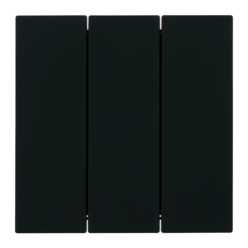 Выключатель 3-клавишный (механизм), STEKKER, 250В, 10А, серия Мия, RSW10-3108-05, черный бархат