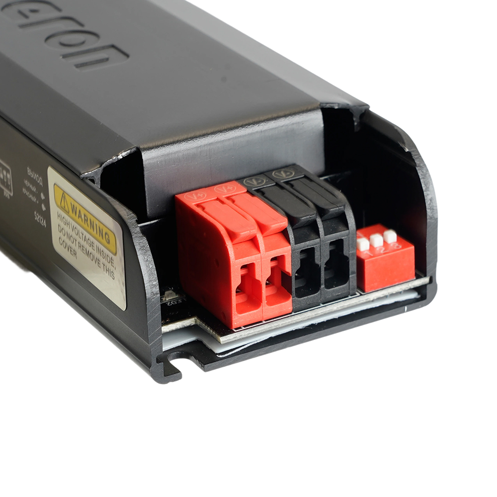 Трансформатор электронный для светодиодной ленты с плавным пуском и диммированием 200W 24V IP20, клипсы, LB004