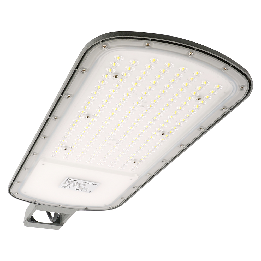 Светодиодный уличный консольный светильник Feron SP3070 120W 5000K AC90-300V, серый