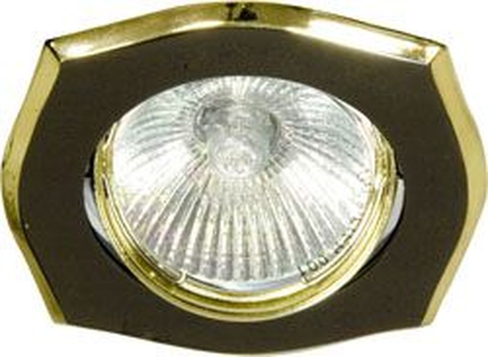 Светильник потолочный MR16 G5.3 черный-золото Feron 17739 17739