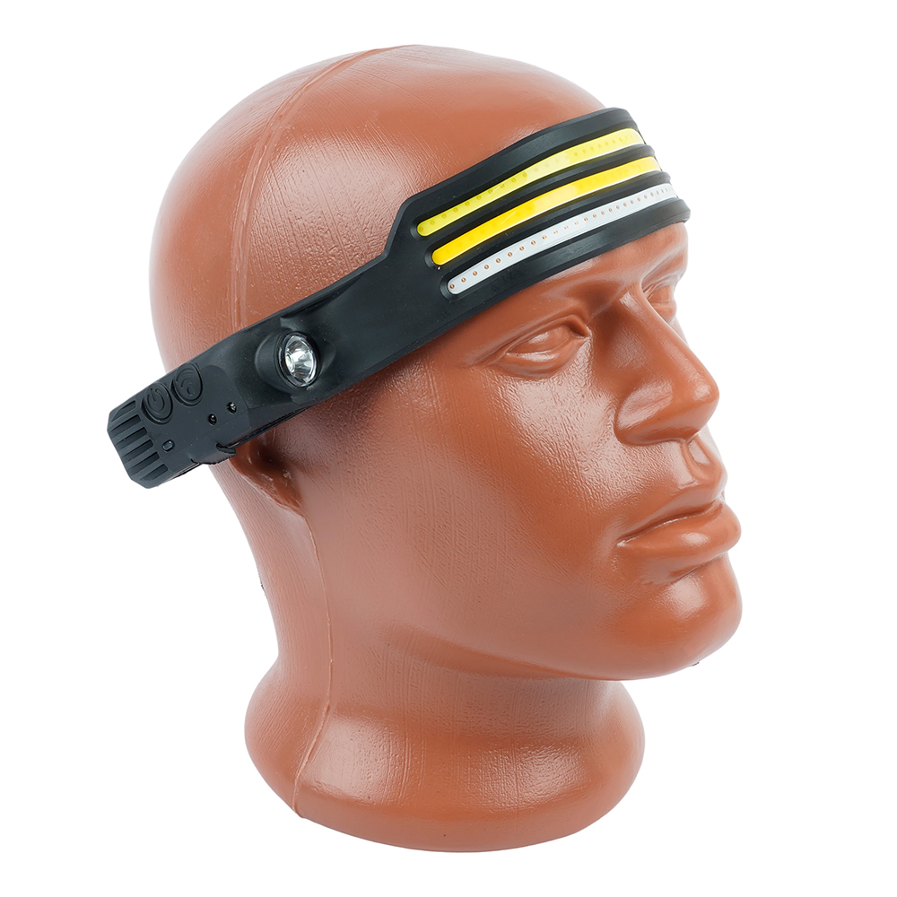 Фонарь налобный FERON TH2316 c аккумулятором 5W, 1200mAh IP44, USB type-C, ABS пластик, резина