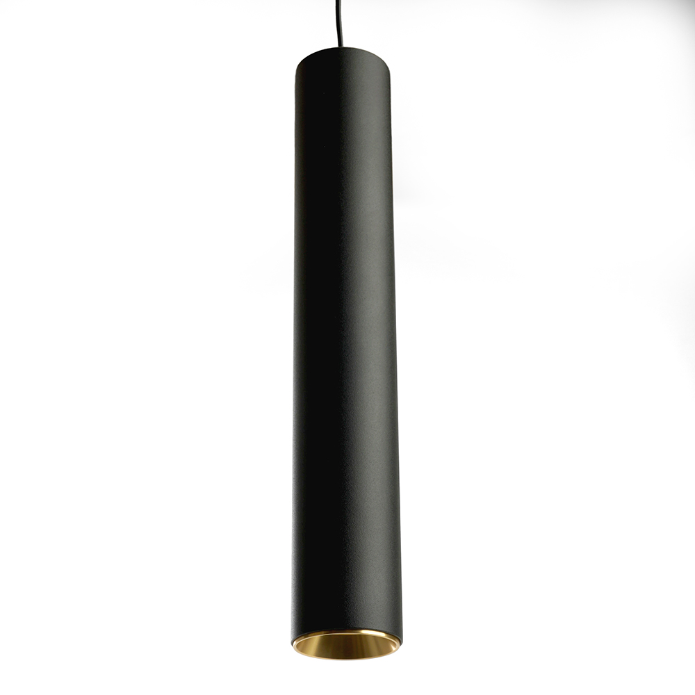 Светильник потолочный Feron ML1018 Barrel levitation на подвесе MR11 35W 230V, черный + золото 40*250