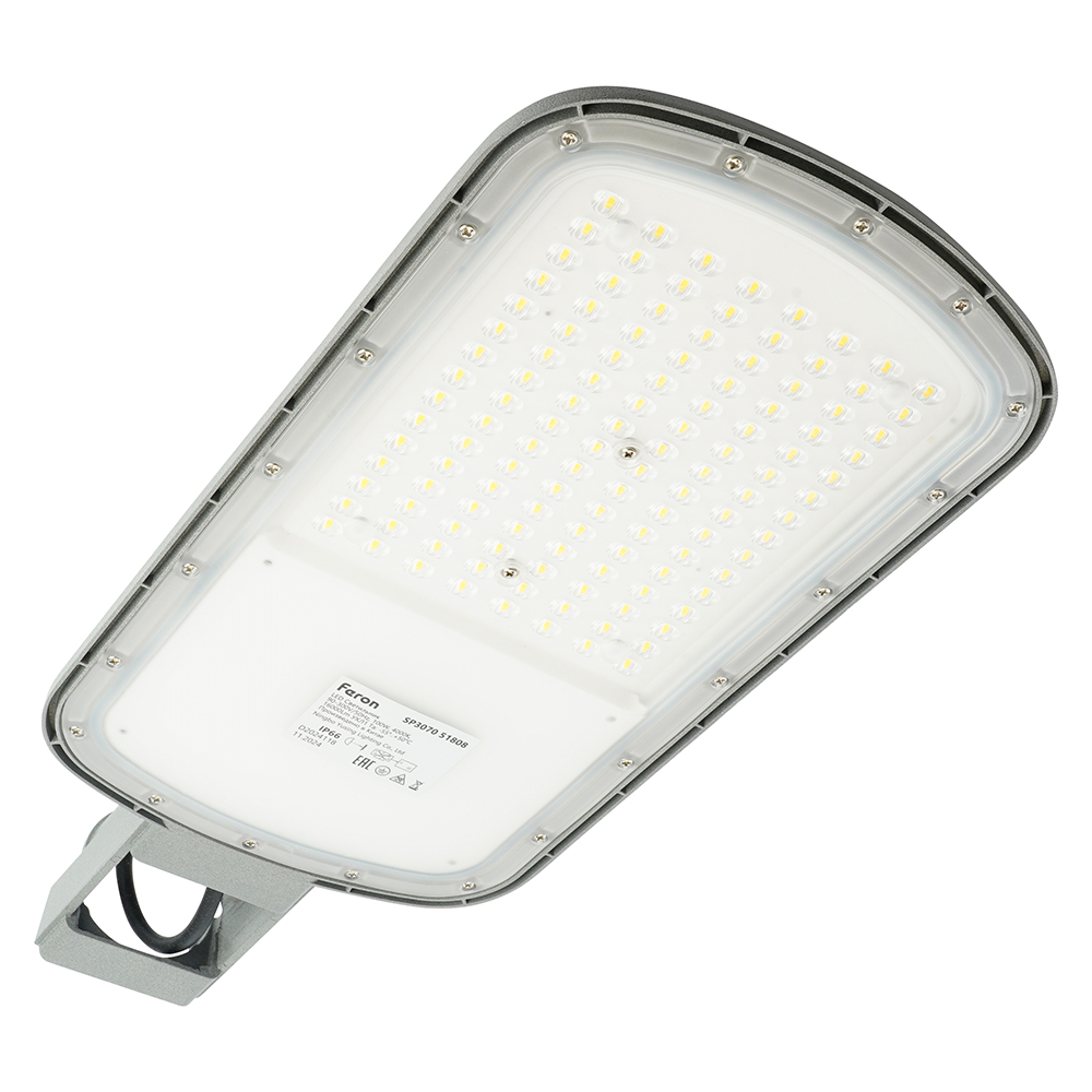 Светодиодный уличный консольный светильник Feron SP3070 100W 4000K AC90-300V, серый