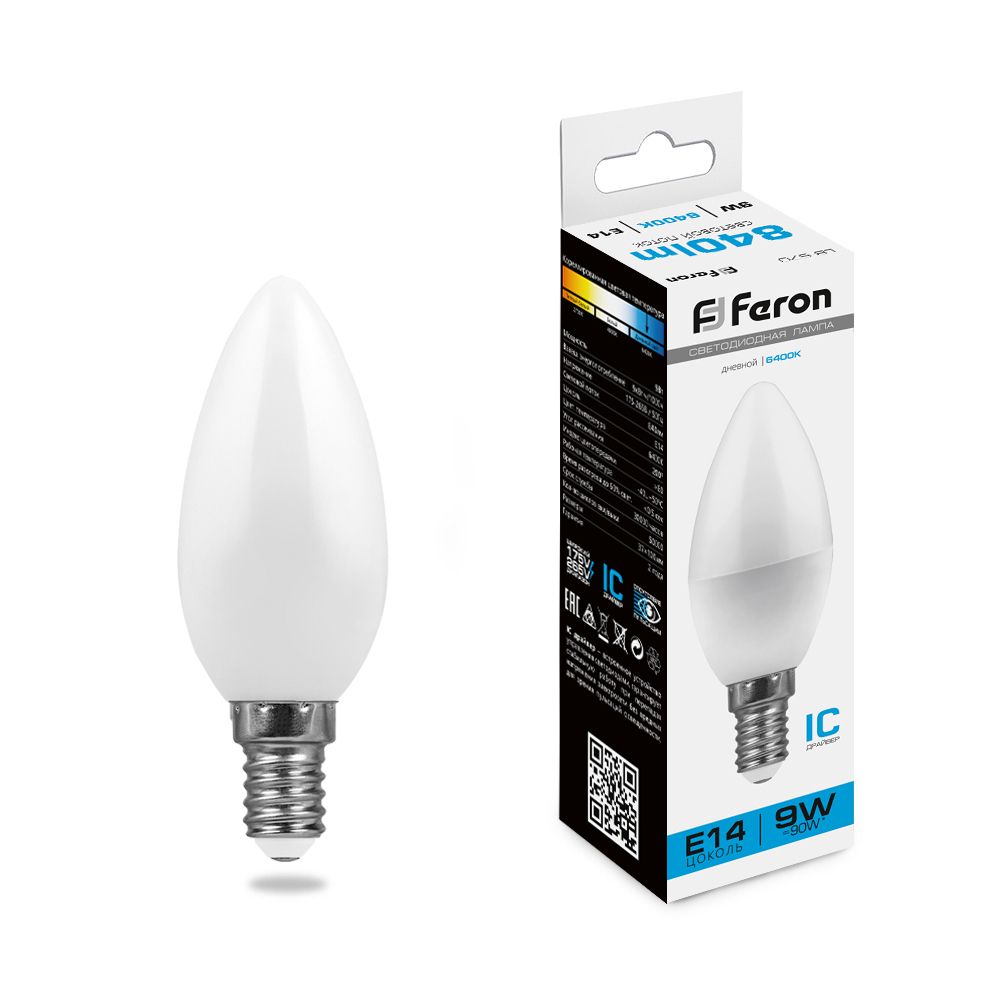 Лампа светодиодная LB-570 Свеча E14 Feron 25800 25800