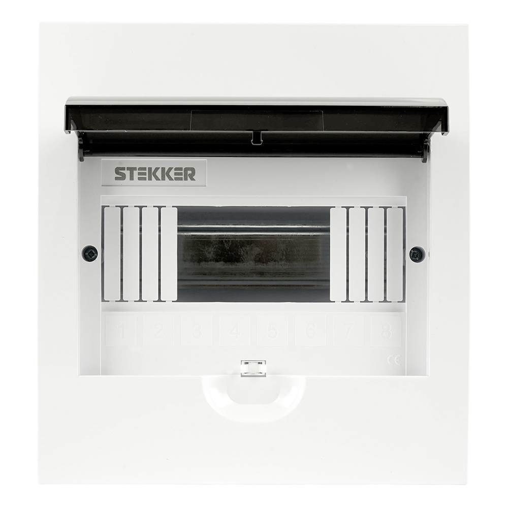 Бокс встраиваемый STEKKER EBX50-4/08-50 8 модулей, пластик, серия ArcaLight