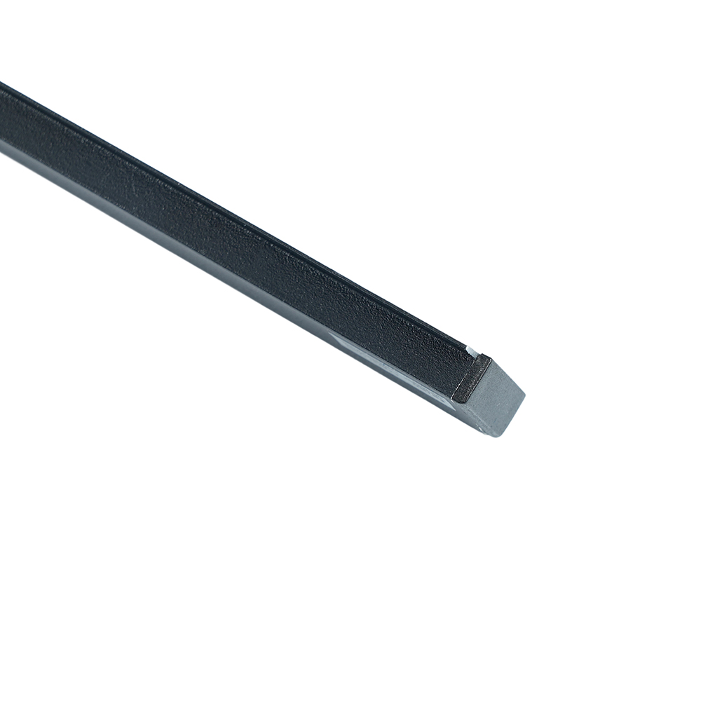 Купить Профиль алюминиевый "встраиваемый" без крепежей, черный, CAB251( в комплекте с матовым экраном, 2 заглушками) FERON по цене производителя в официальном интернет-магазине shop.feron.ru