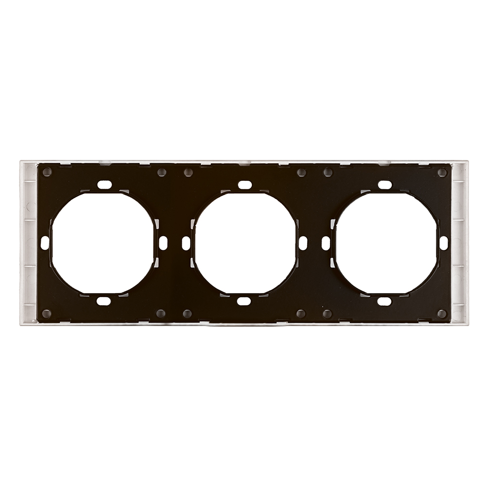 Рамка 3-местная, STEKKER, серия Мия, PFR00-3003-08, пудровый жемчуг от компании Stekker