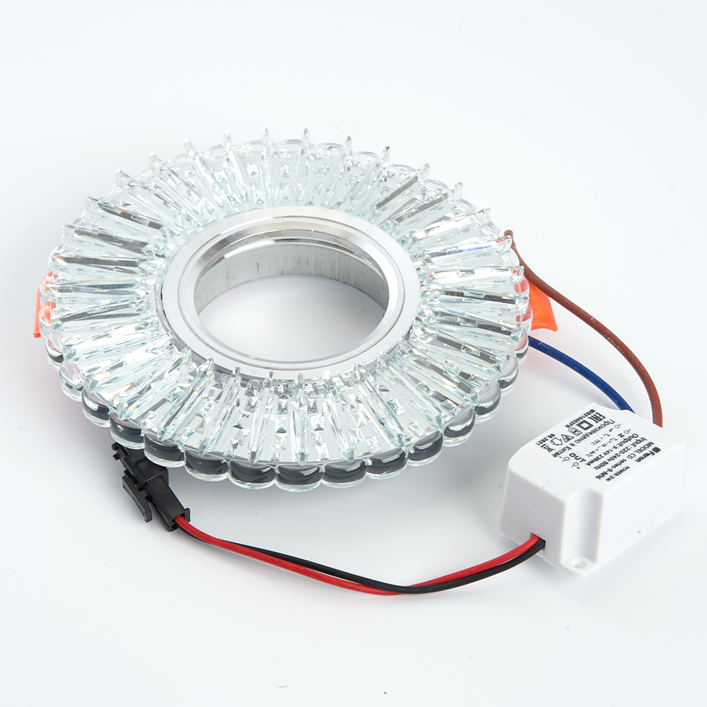 Светильник встраиваемый с белой LED подсветкой Feron CD900 потолочный MR16 G5.3 белый
