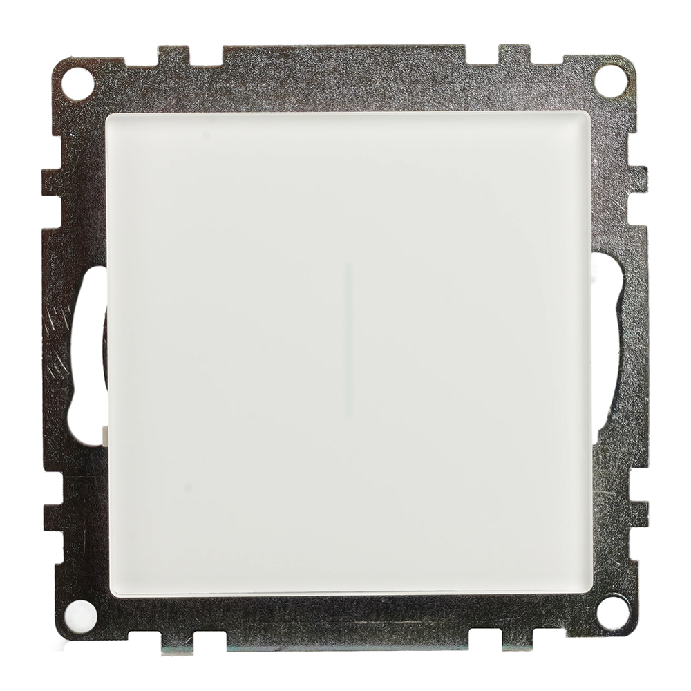 Выключатель 1-клавишный сенсорный (механизм) 250В, 2,5А, серия Катрин, белый