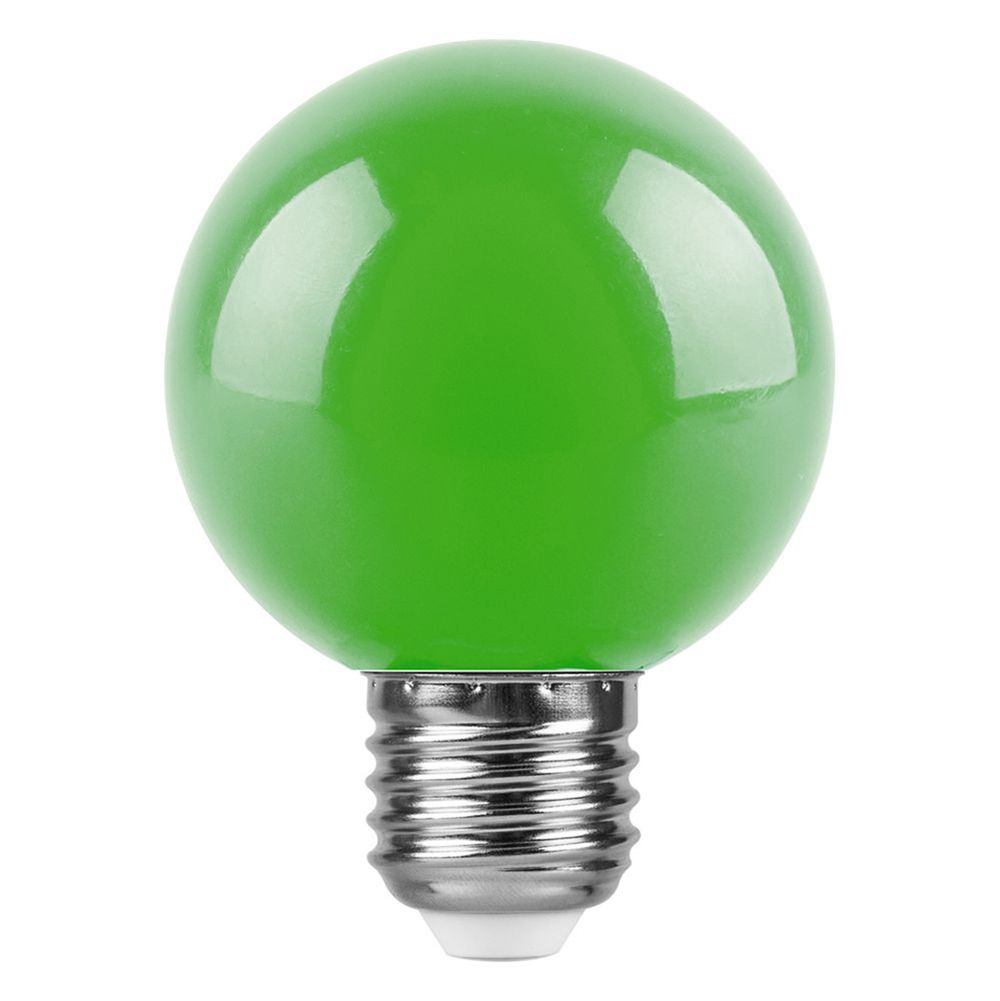 Лампа светодиодная Feron LB-371 Шар E27 3W 230V зеленый