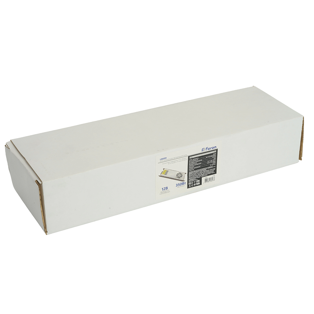 Трансформатор электронный для светодиодной ленты 350W 12V (драйвер), LB009 FERON