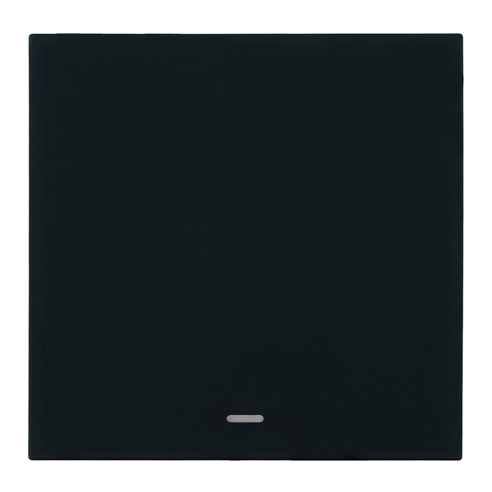 Выключатель 1-клавишный c индикатором (механизм), STEKKER, 250В, 10А, серия Мия, RSW10-3101-05, черный бархат