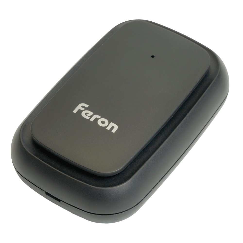 Звонок дверной беспроводной Feron E-381 Электрический 38 мелодий черный с питанием от батареек
