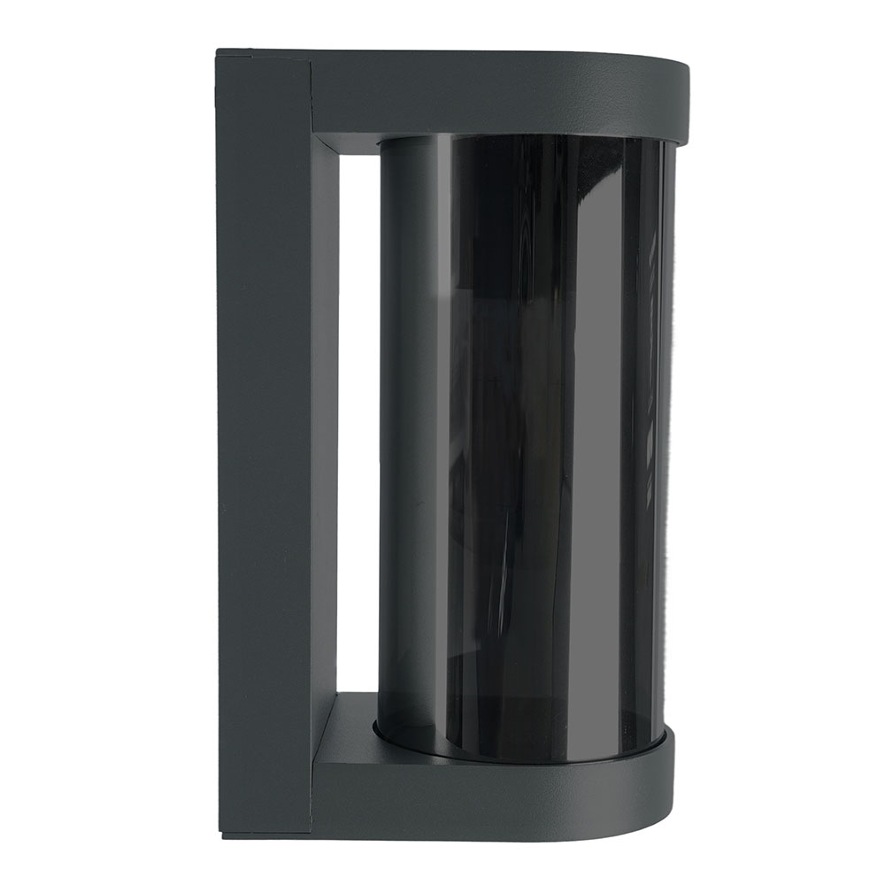 Светильник садово-парковый Feron DH1901, на стену, E27 230V, черный/зеркальный