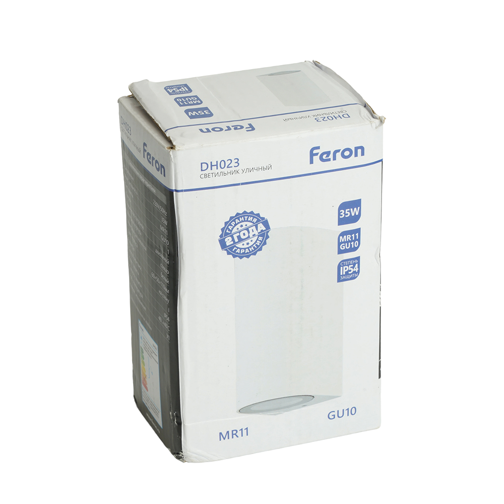 Светильник садово-парковый Feron DH023,на стену, GU10 MR11 230V, белый