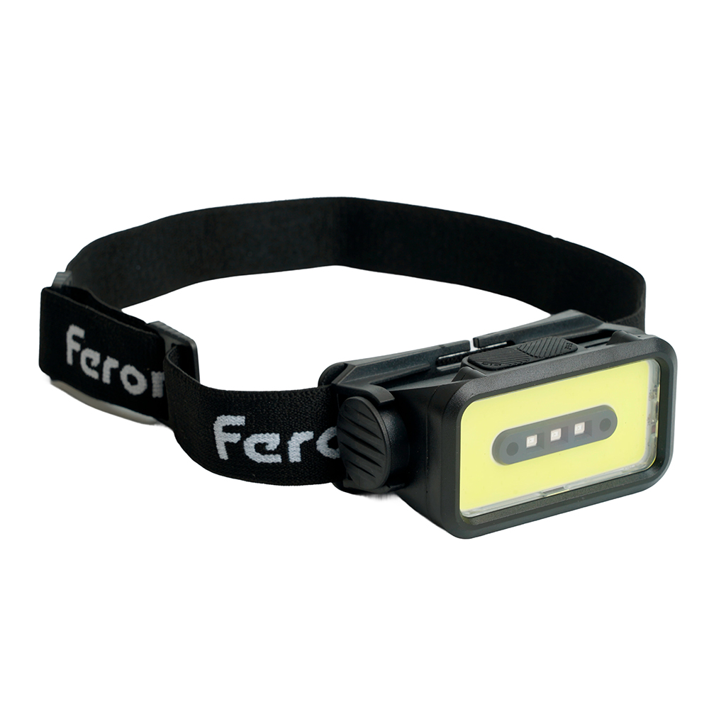 Фонарь налобный FERON TH2315 c аккумулятором 5W, 2000mAh IP44, USB type-C, ABS пластик