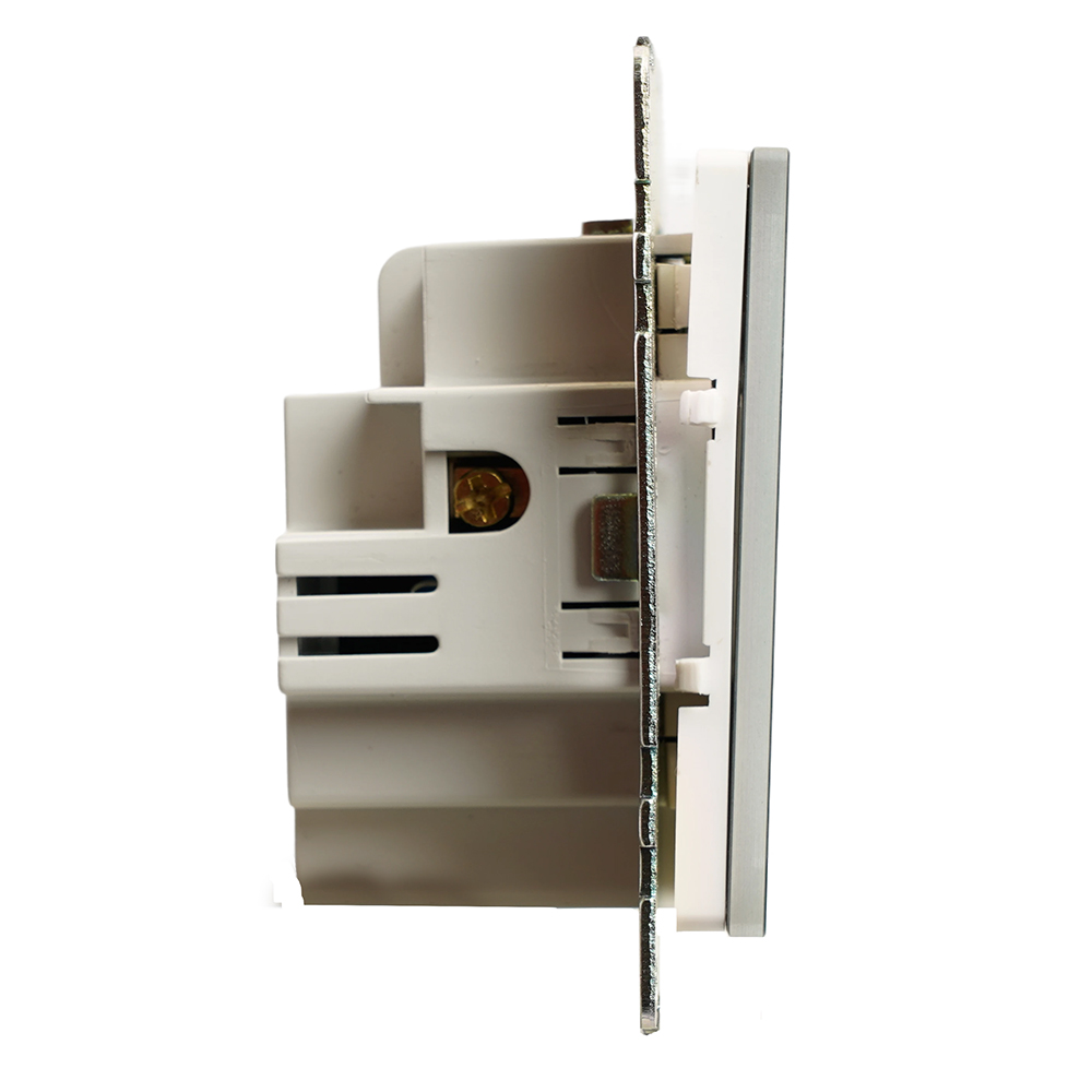 Выключатель 2-клавишный сенсорный (механизм) 250В, 5А, серия Катрин, черный