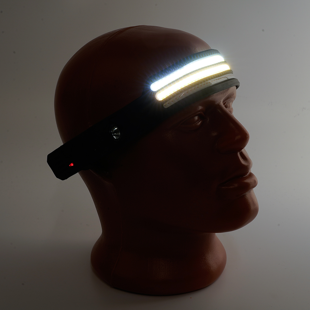 Фонарь налобный FERON TH2316 c аккумулятором 5W, 1200mAh IP44, USB type-C, ABS пластик, резина