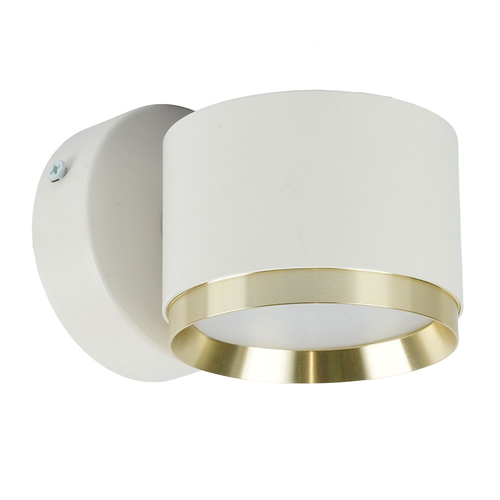 FERON Светильник настенный Feron HL4598 Barrel DUET 12W, 230V,GX53, белый + золото IP20 — 10.00Вт IP20