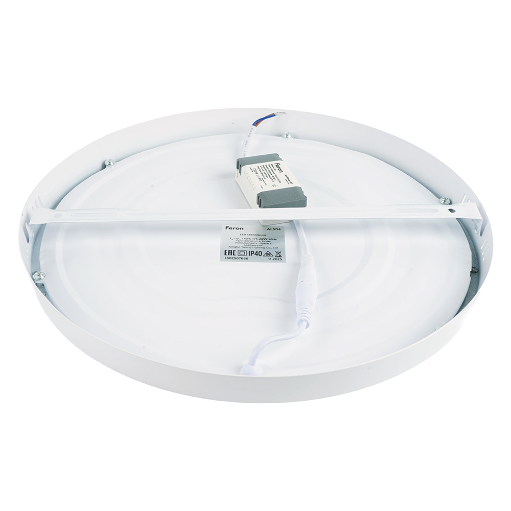 Светодиодный светильник Feron AL504 накладной 12W 4000K белый от компании Ферон за 