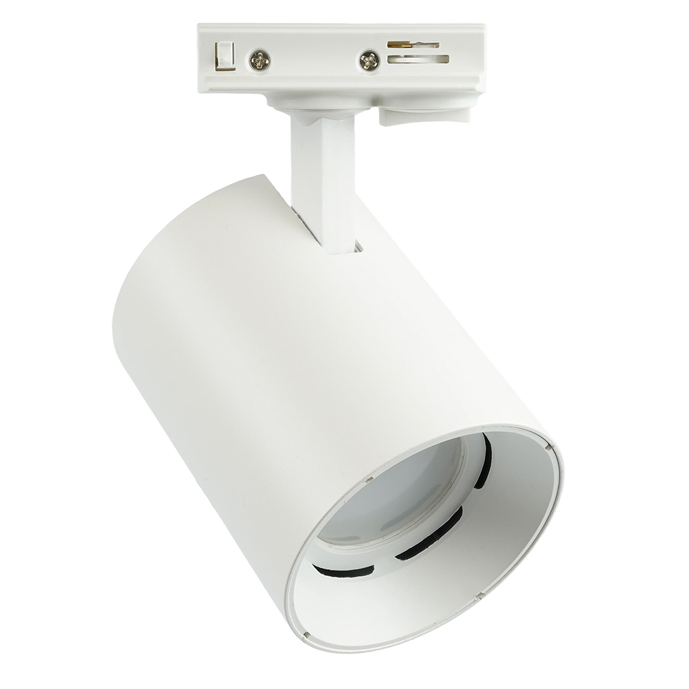 Светильник Feron AL169 трековый однофазный на шинопровод под лампу GU10, белый Светильник Feron AL169 трековый однофазный на шинопровод под лампу GU10, белый