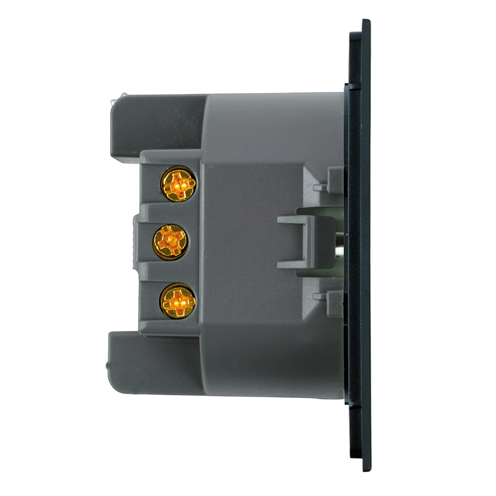 Розетка 1-местная с защитной шторкой с/з (механизм), STEKKER, 250В, 16А, серия Мия, RST16-3110-05, черный бархат