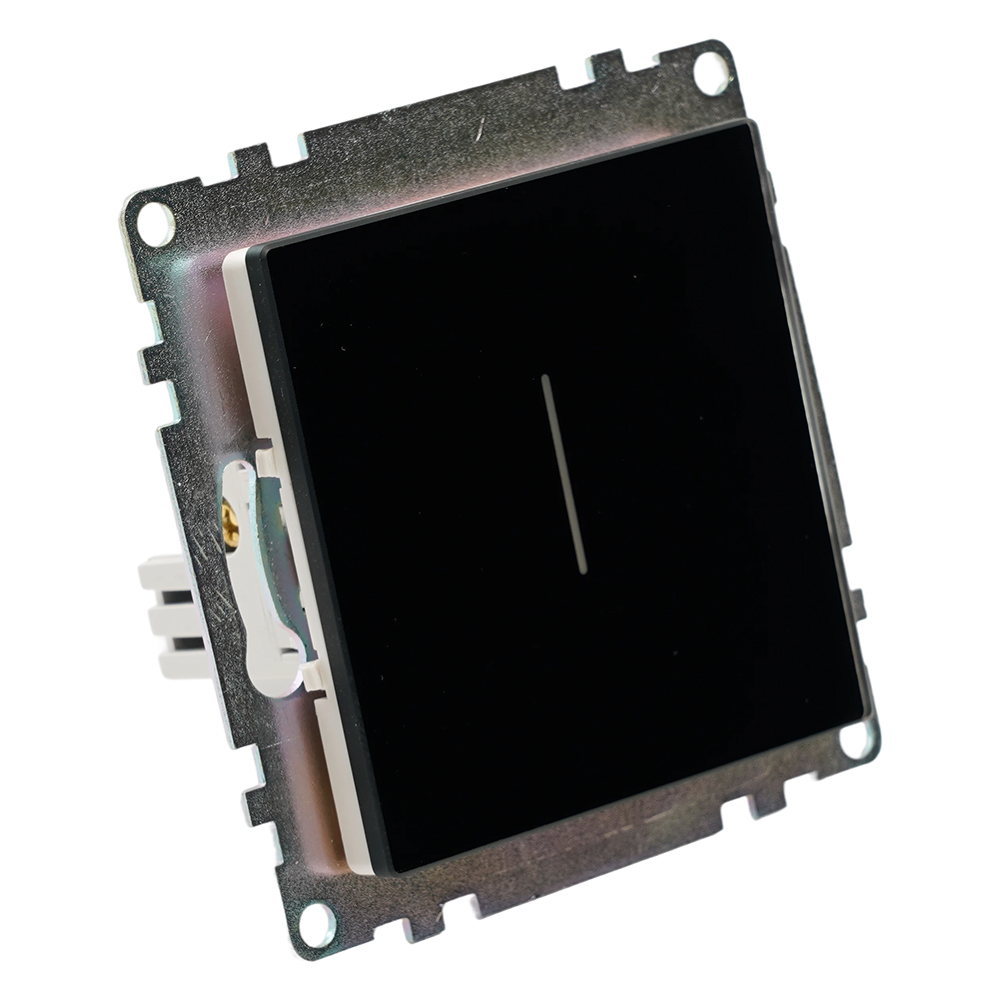 Выключатель 1-клавишный сенсорный (механизм) 250В, 2,5А, серия Катрин, черный