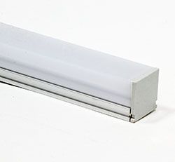 Профиль алюминиевый накладной с заглушками Feron 10295 10295