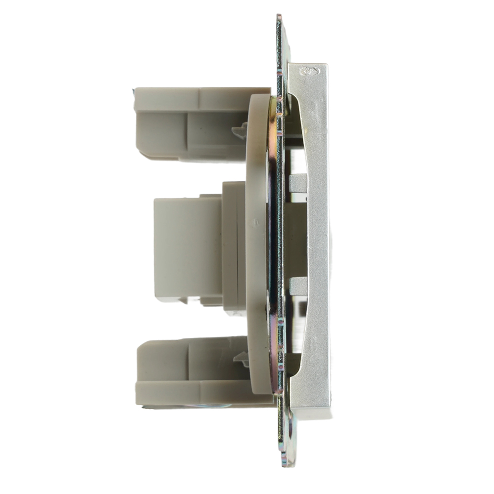 Розетка HDMI 2.1, Type A (механизм), STEKKER GLS00-7118-03, серия Катрин, серебро