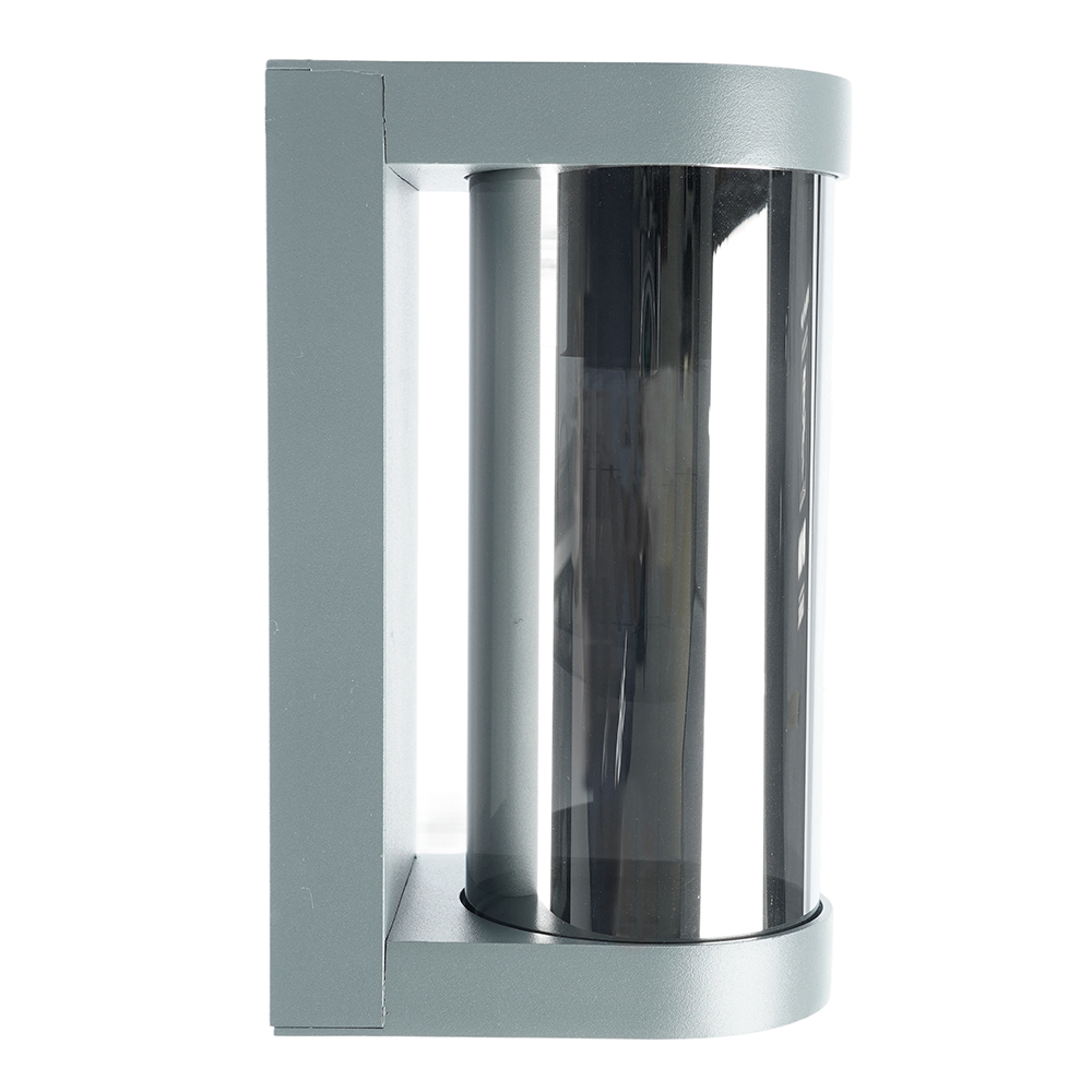 Светильник садово-парковый Feron DH1901, на стену, E27 230V, серый/зеркальный