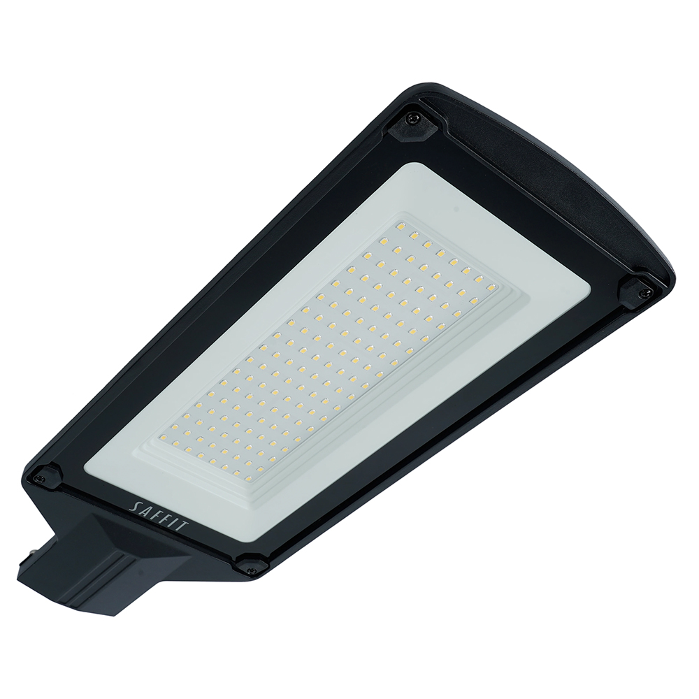 Светодиодный уличный консольный светильник SAFFIT SSL10-100 100W 5000K 230V, черный от компании Ферон по цене 