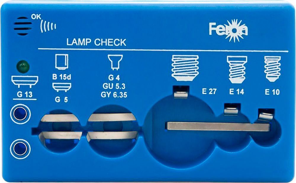 Детектор для проверки ламп 6F22/9V Feron 22026 22026