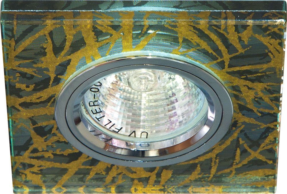 Светильник потолочный MR16 G5.3 золотосеребро Feron 28306 28306