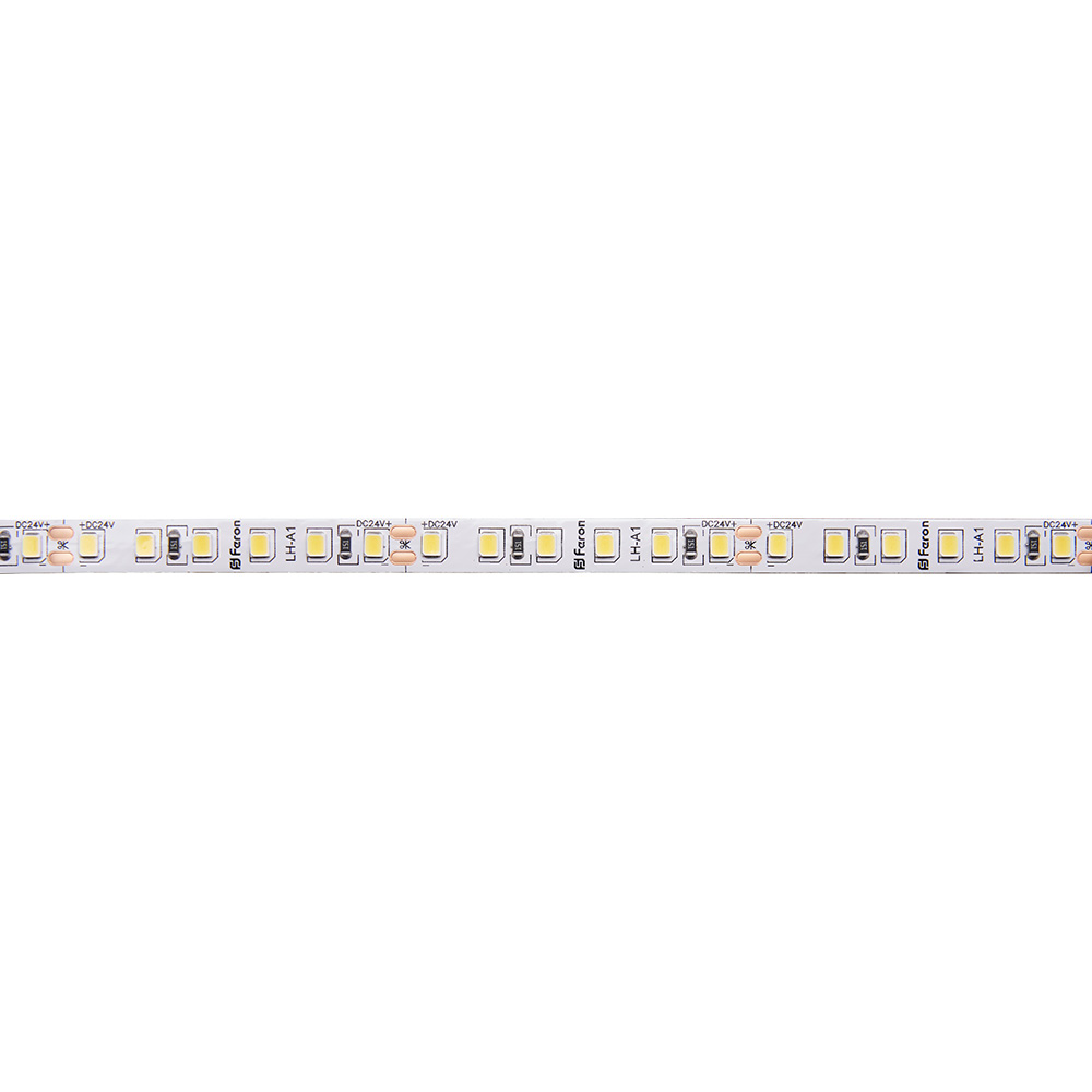 Светодиодная LED лента Feron LS501, 120SMD(2835)/м 11Вт/м 24V 5000*8*1.22мм 4000К IP20