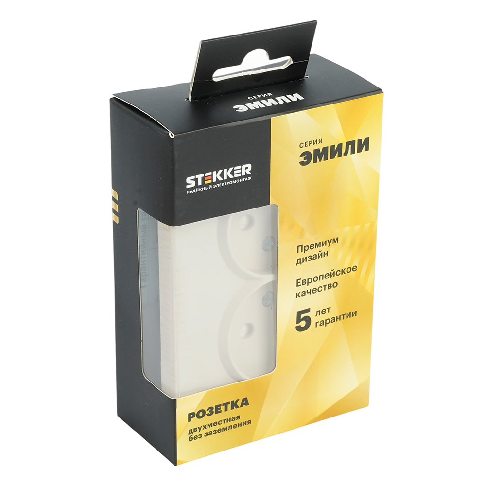 Розетка 2-местная с защитной шторкой, STEKKER, б/з, 250В, 16А, серия Эмили, RST16-5116-08, кашемир, soft touch