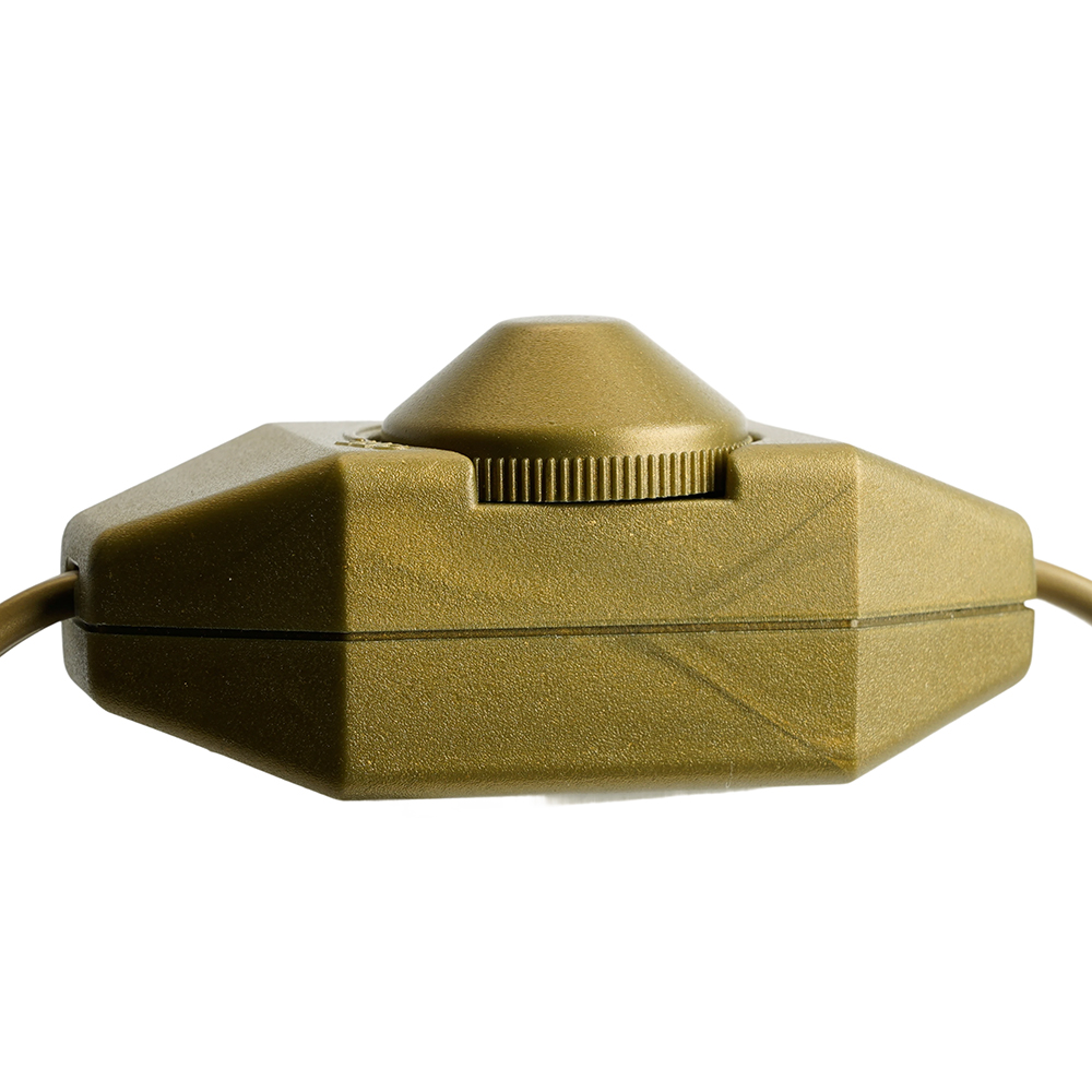 Сетевой шнур с диммером 230V 2м, золото, DM103-200W
