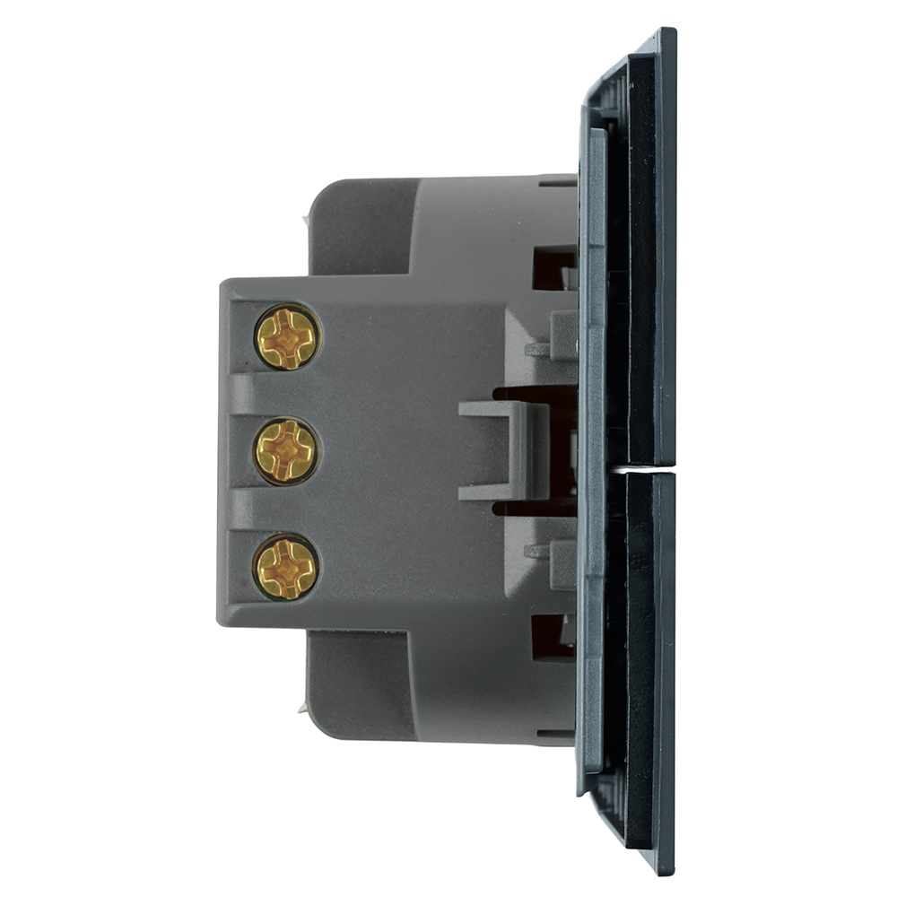 Переключатель 2-клавишный (механизм), STEKKER, 250В, 10А, серия Мия, RSW10-3107-05, черный бархат