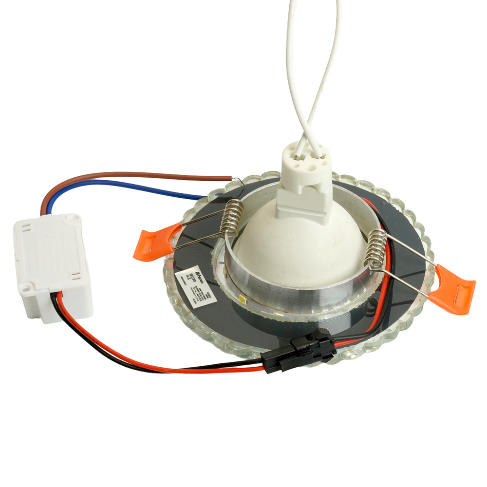 Светильник встраиваемый с белой LED подсветкой Feron CD905 потолочный MR16 G5.3 белый