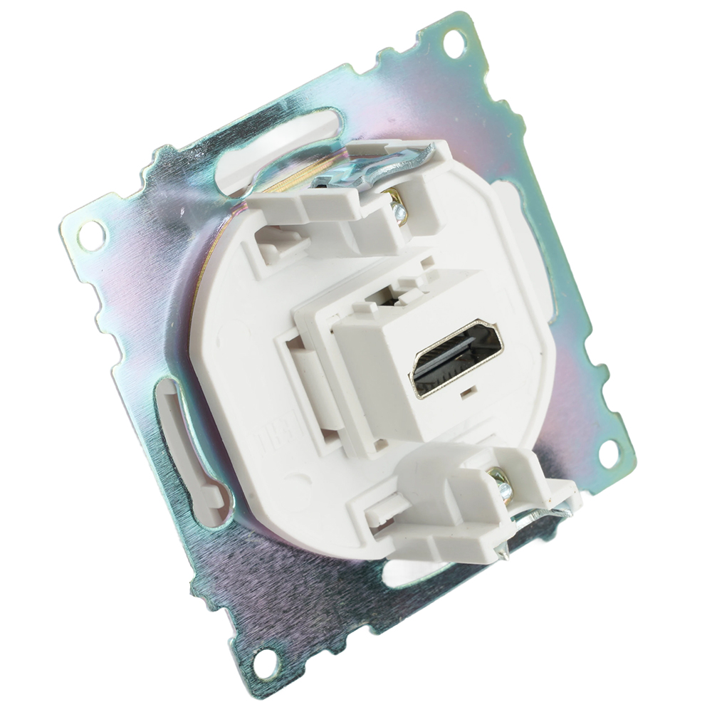 Розетка HDMI 2.1, Type A (механизм), STEKKER GLS00-7118-01, серия Катрин, белый