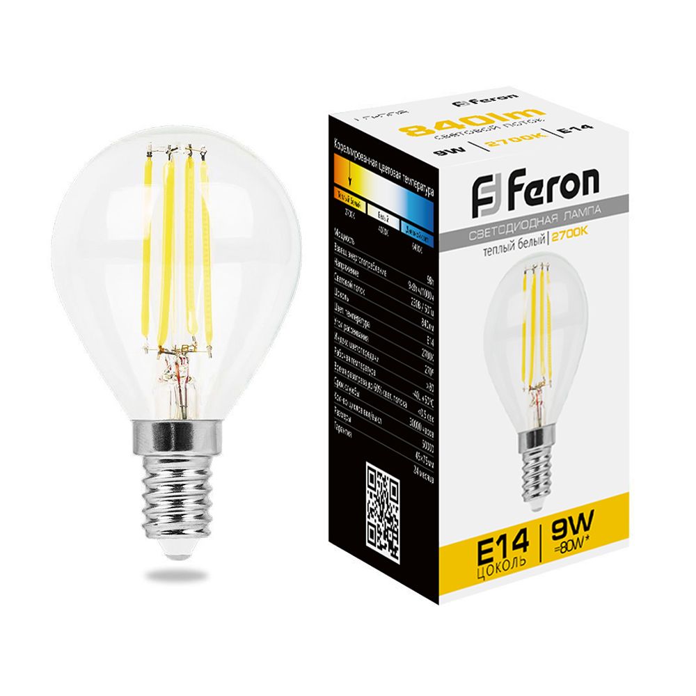 Лампа светодиодная LB-509 Шарик E14 Feron 38001 38001
